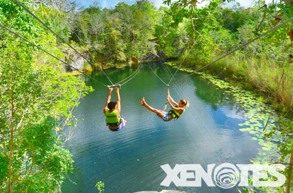 Cenote y Tirolesas